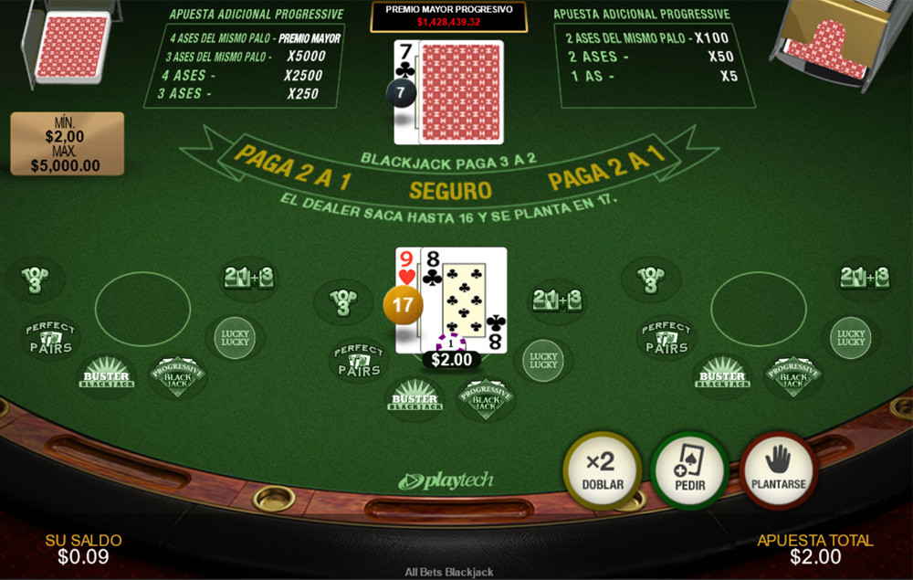 Blackjack - Casinos online Mexico - Picante Casinos Online
