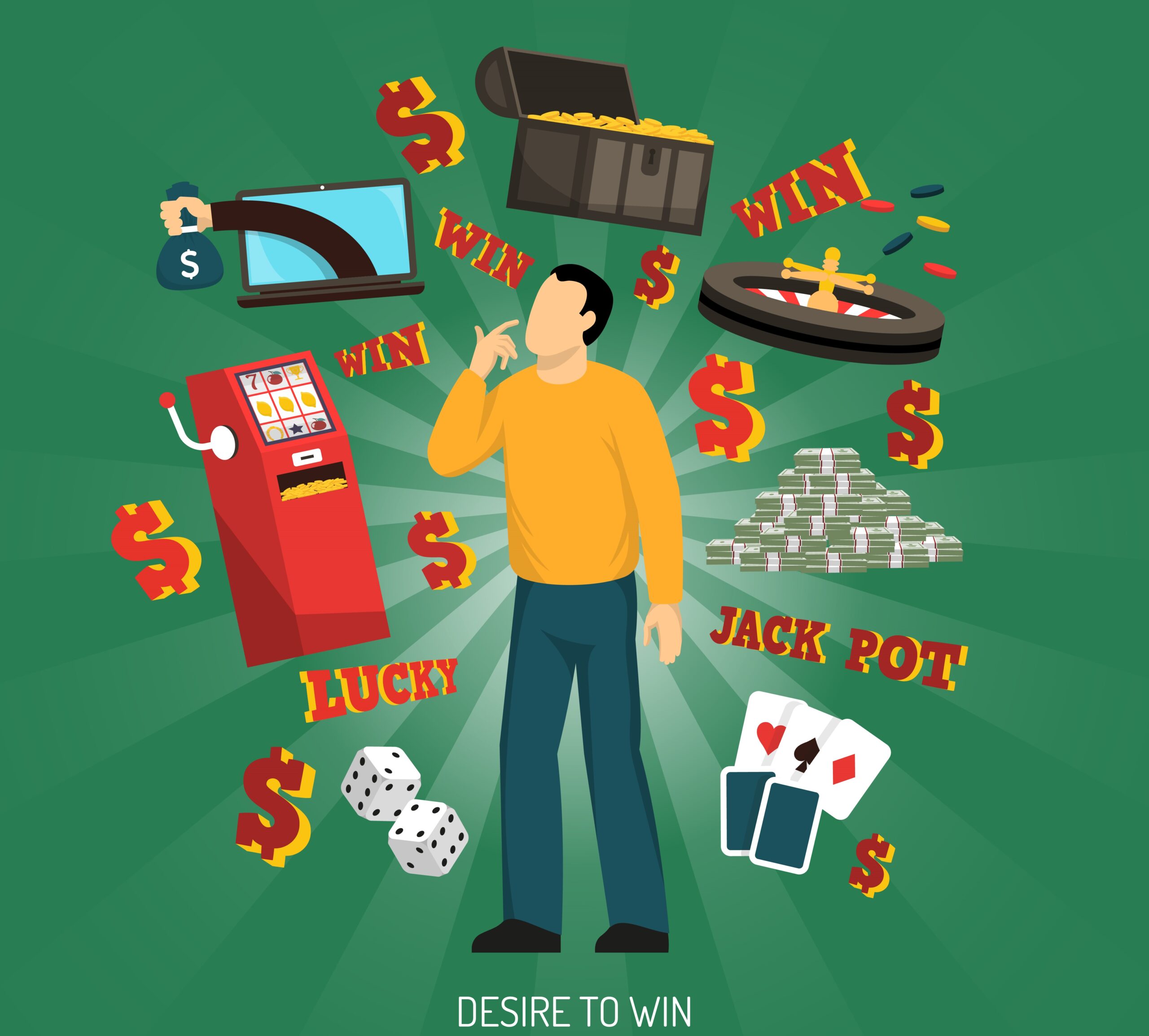 Desire To Win Concept